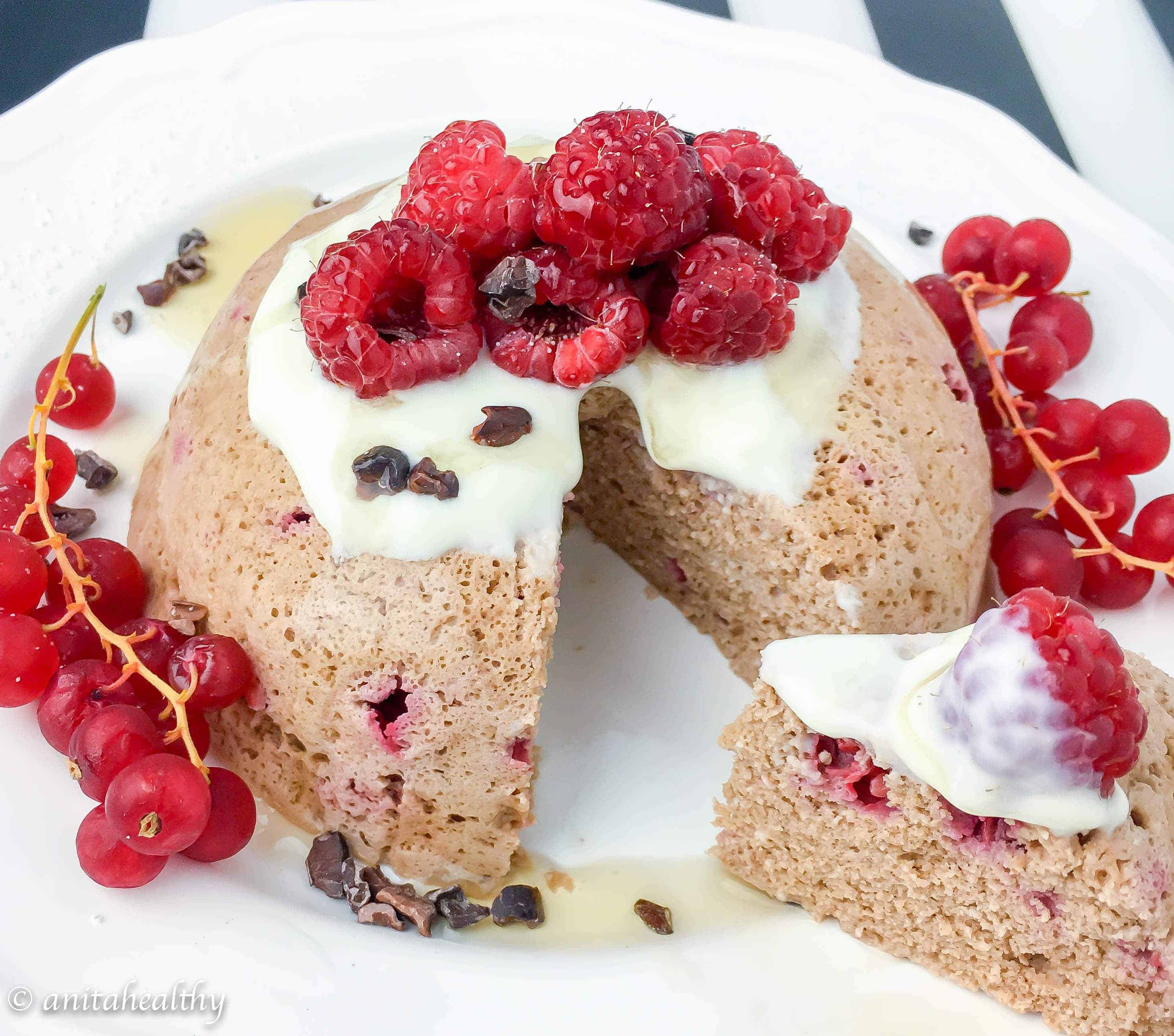 Mugcake chocolate framboesa