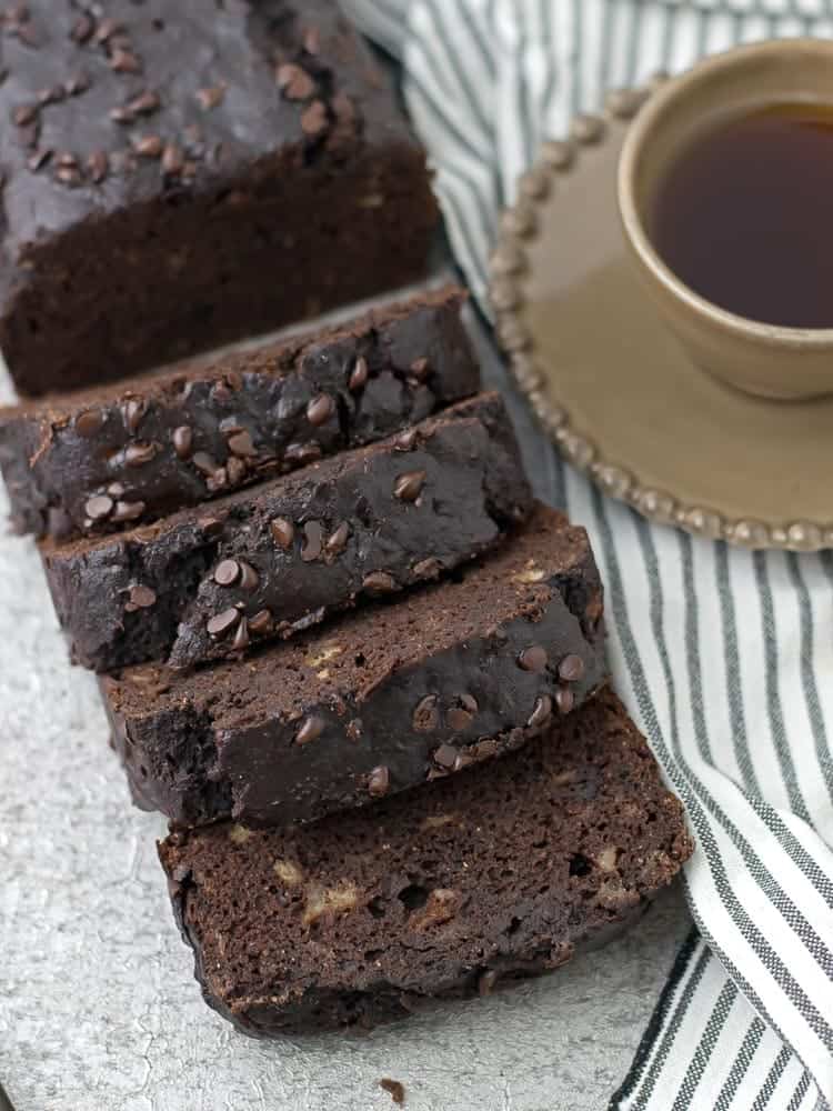 Bolo de Banana e Chocolate Paleo