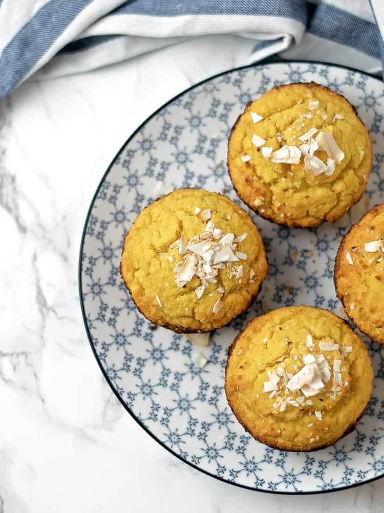 Muffins de Laranja e côco