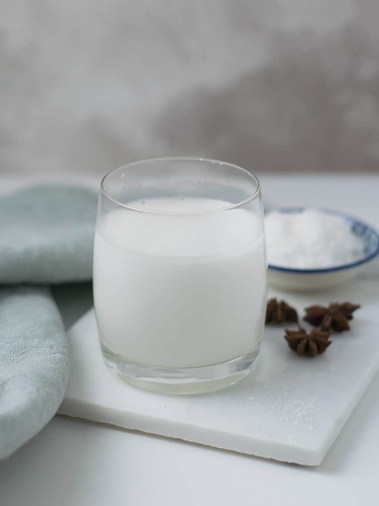 Leite de côco caseiro