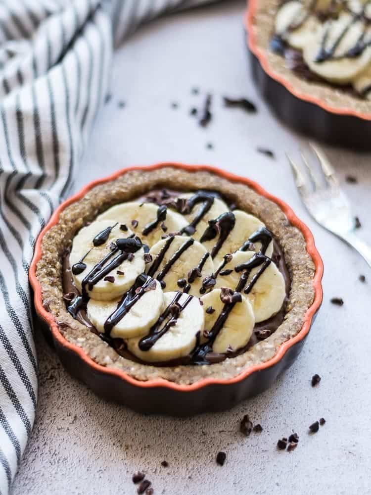 Tarteletes com recheio de chocolate
