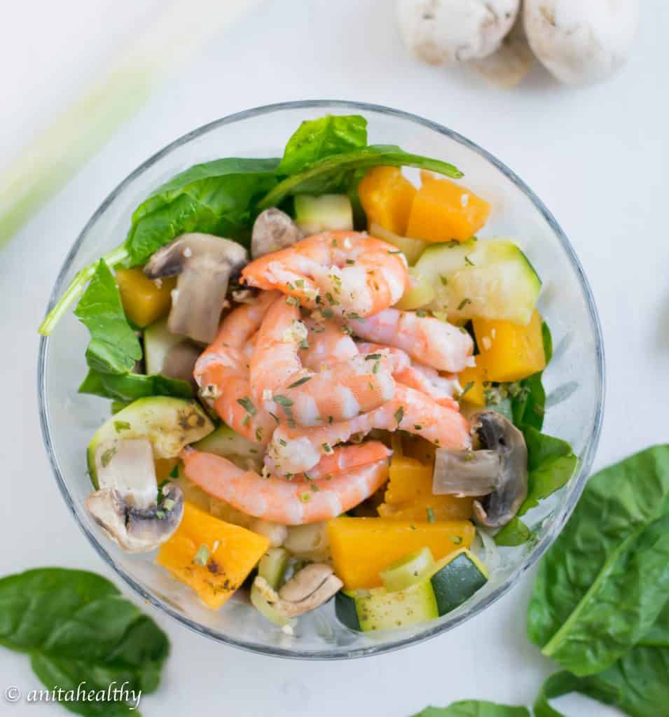 Salada de camarão | Anita Healthy