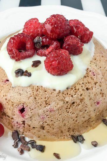 Mugcake Chocolate Framboesa | Anita Healthy