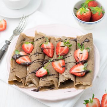 Crepes de chocolate sem glúten | Anita Healthy