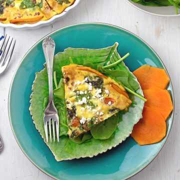 Prosciutto Spinach Quiche with Butternut Crust