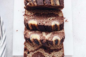 Bolo mármore de banana