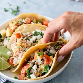 Tacos caseiros de Atum