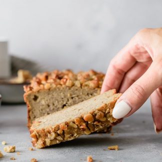 Bolo de banana e aveia