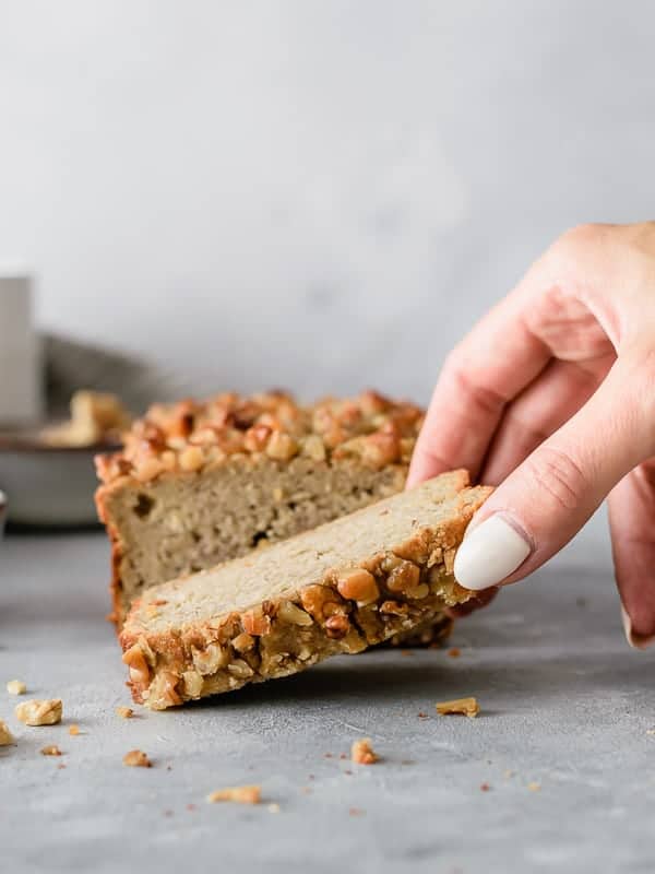 Bolo de banana, castanhas, canela e passas (banana bread) - 140g