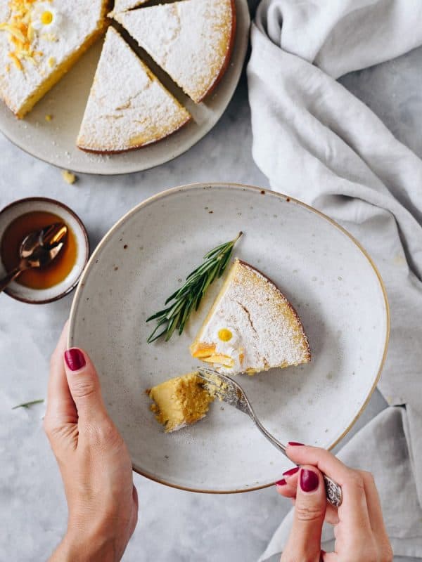 Bolo de laranja e côco